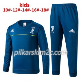 Dziecięca Juventus Komplet Bluzy Treningowe 2017-18 Niebieski